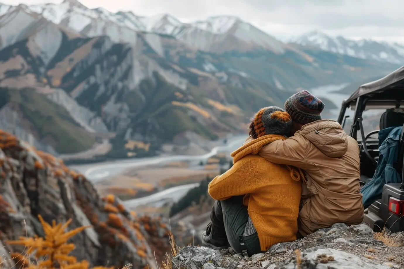 Mit einem Geländewagen auf Reisen